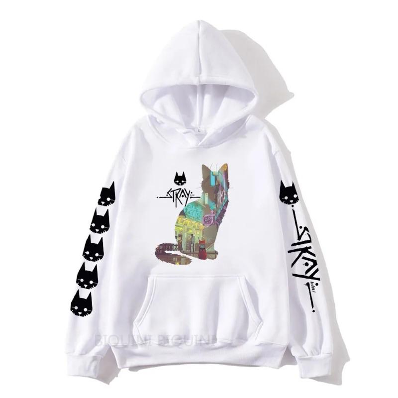 Stray Game StrayCat Men's Hoodie Autumn Winter Sweatshirt Men Womnen Fashion Brand Design Oversize Pullover Men Fleece Hoodies