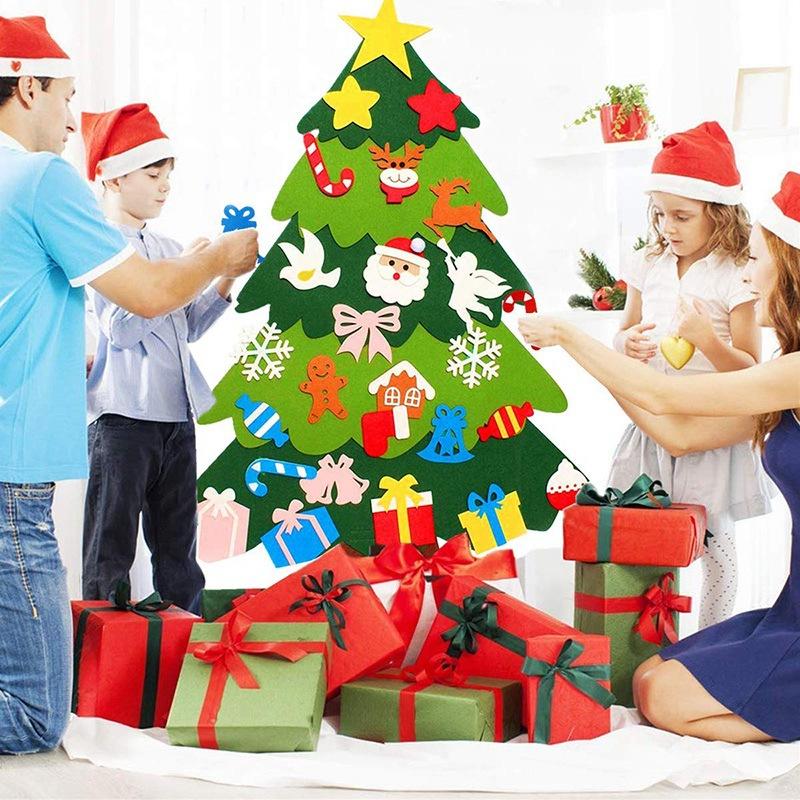 Christmas tree Christmas decoration pendant children DIY three-dimensional felt Christmas tree Christmas gift