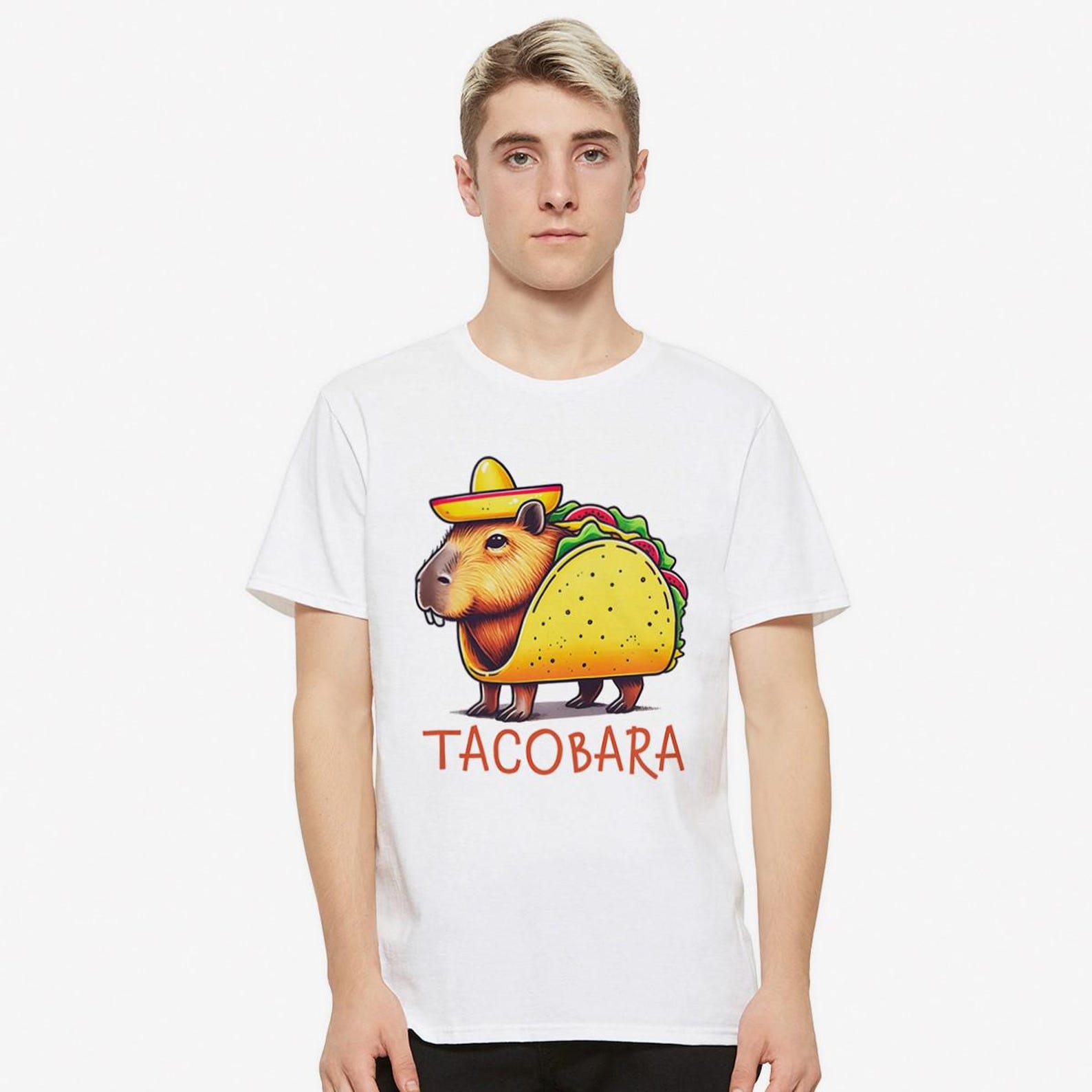 Tacobara Capybara Funny T-Shirt, Men s and Women s Sizes Tee (CPB-251000) XL
