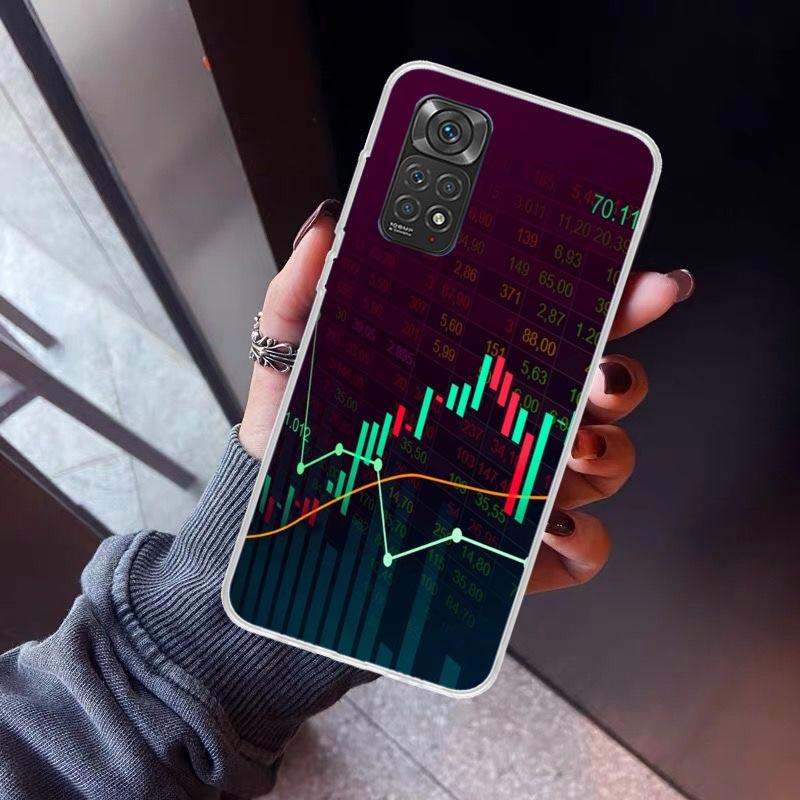 

Trade Investment Forex Stock Market Phone Case For Xiaomi Redmi Note 10 11 12 13 14 15 Pro Plus 11S 12S 14S 11T 11E 10S Soft TPU Redmi Note 13 5G
