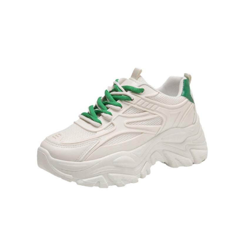 Women New Fashion Platform Sport Shoes Women 2026 New Summer Casual Chunky Sneakers Women Mesh Platform Shoes