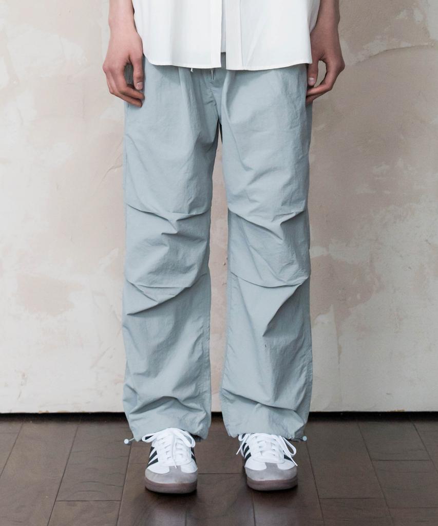 INDUST Tasran Double-Pleat Pocket Parachute Pants_Gray