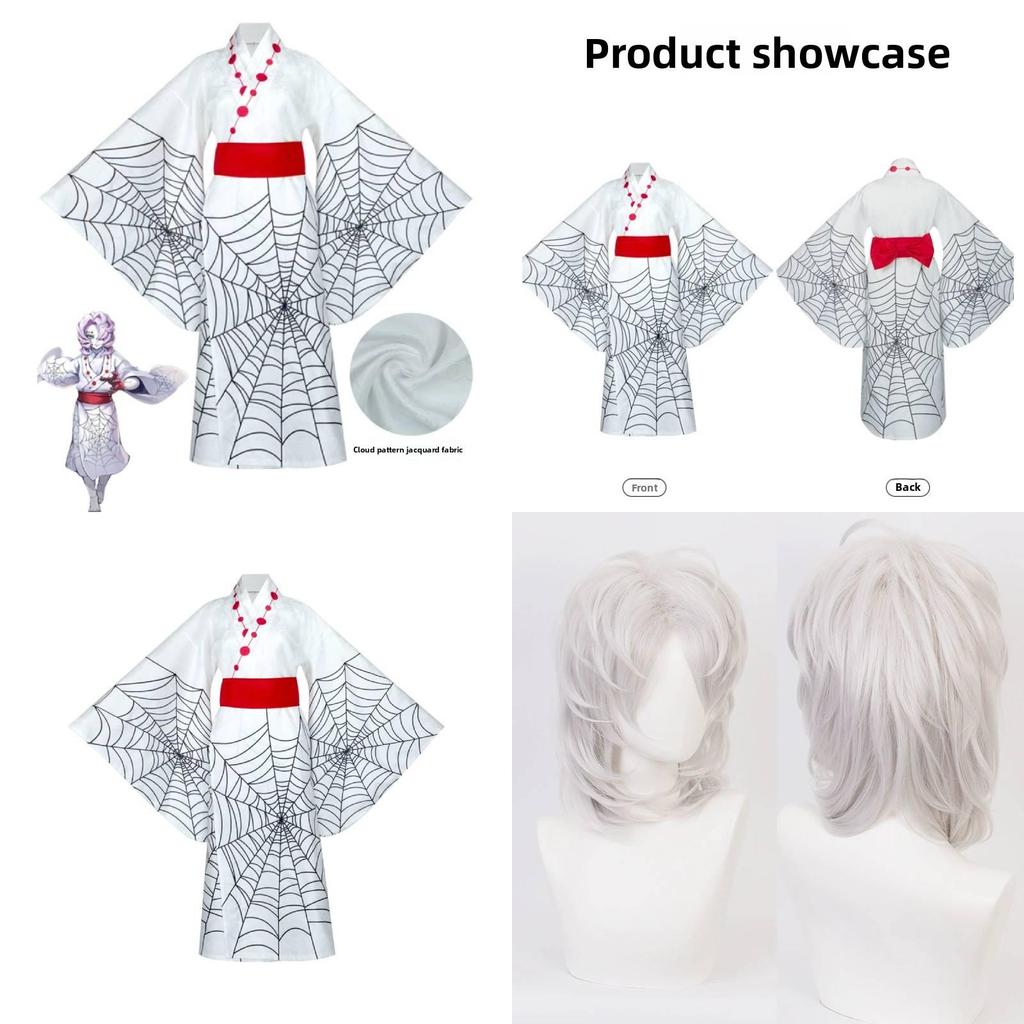 Demon Slayer Kimetsu No Yaiba Rui Cosplay Costume With Spandex For Halloween Cosplay Events