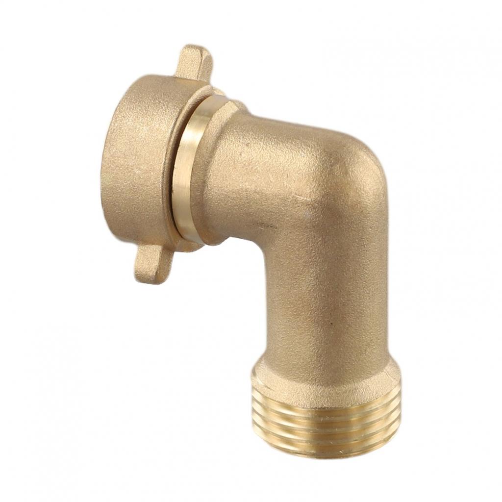 Easily Connect Your Hoses with Yellow Brass Elbow Connector