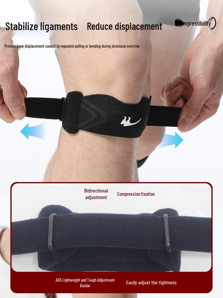 Professional Grade Knee Strap for Patella Support - Unisex Sports Protector for Badminton, Basketball, Running, and More