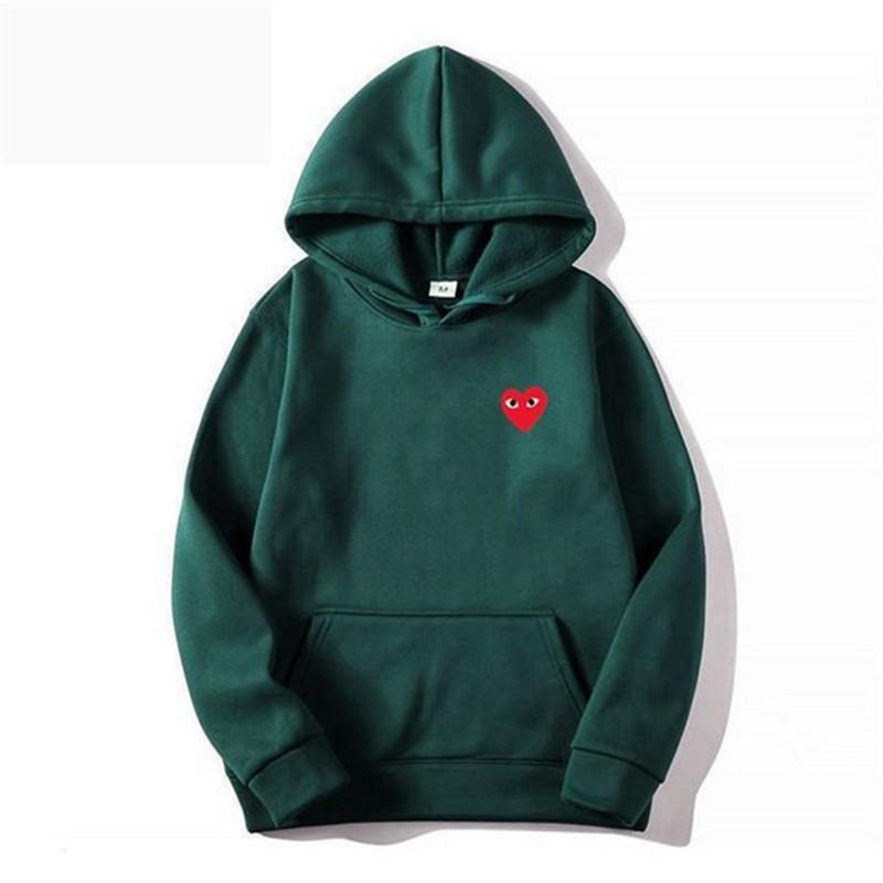 New love trendy brand couple sweater versatile men's and women's autumn and winter velvet jacket men's hooded love even large size sweater
