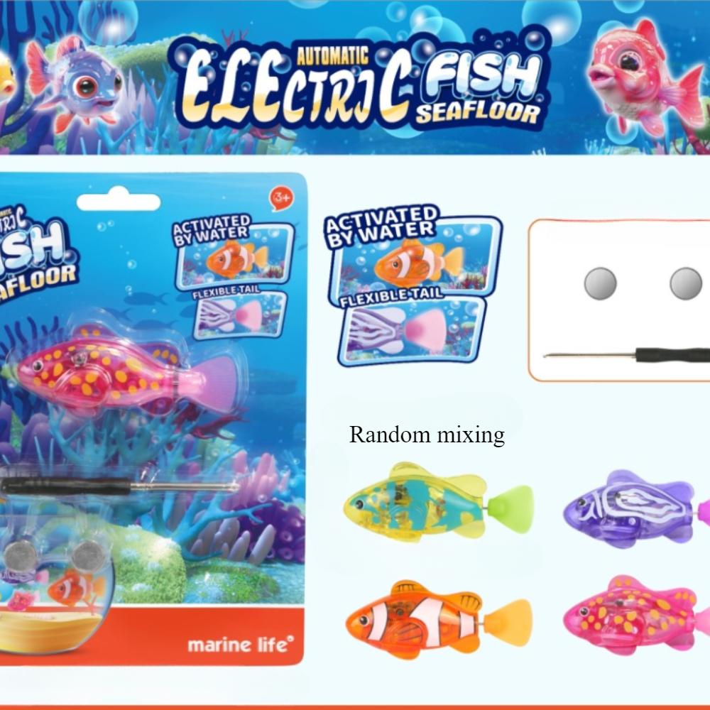 

Индукционная электрическая рыбка для детского душа, игрушки для игры в воде, имитированная электронная рыбка для малыша, интерактивная плавающая рыбка-робот