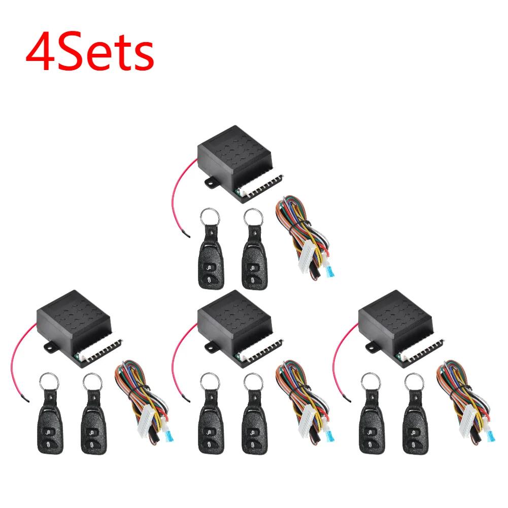12V Car Remote Central Door Lock Actuator 2 Remote Control Auto Start Stop System Anti-Theft Car Door Lock Locking Car Alarm