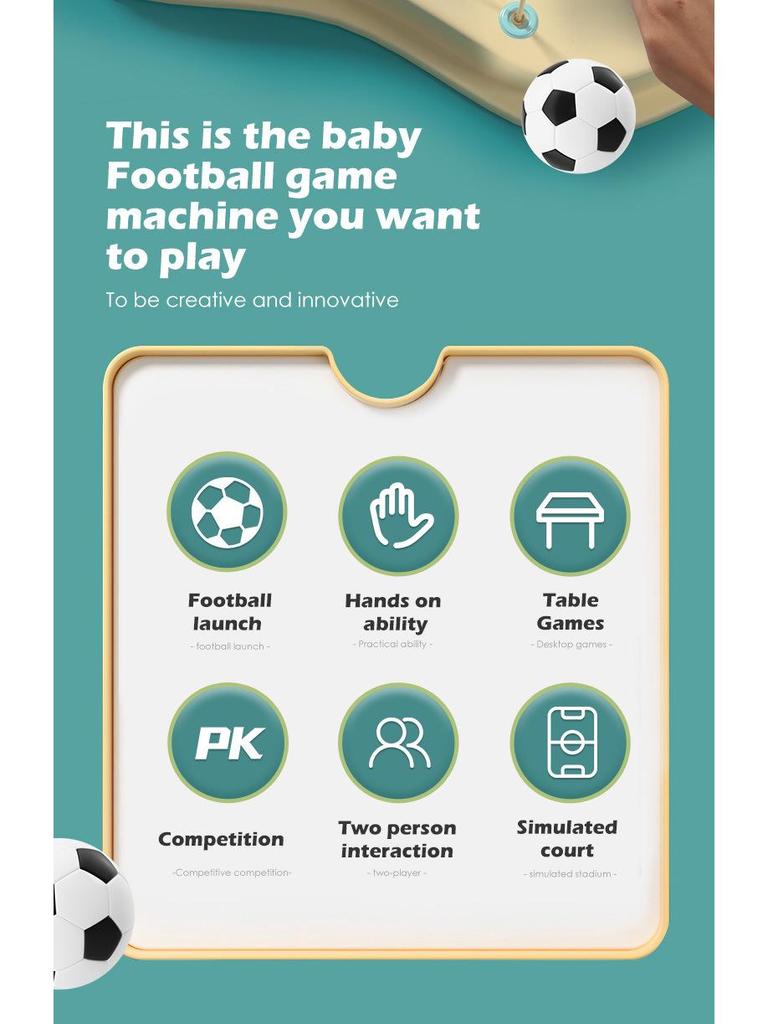 Cross-Border Double-Player Table Football Game - Interactive and Fun Competitive Toy for Kids