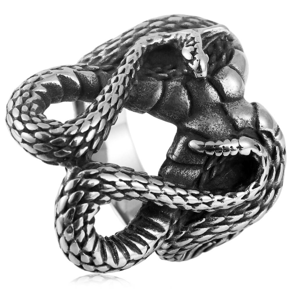 2026 Snake Ring, European and American Retro Men's Ring.