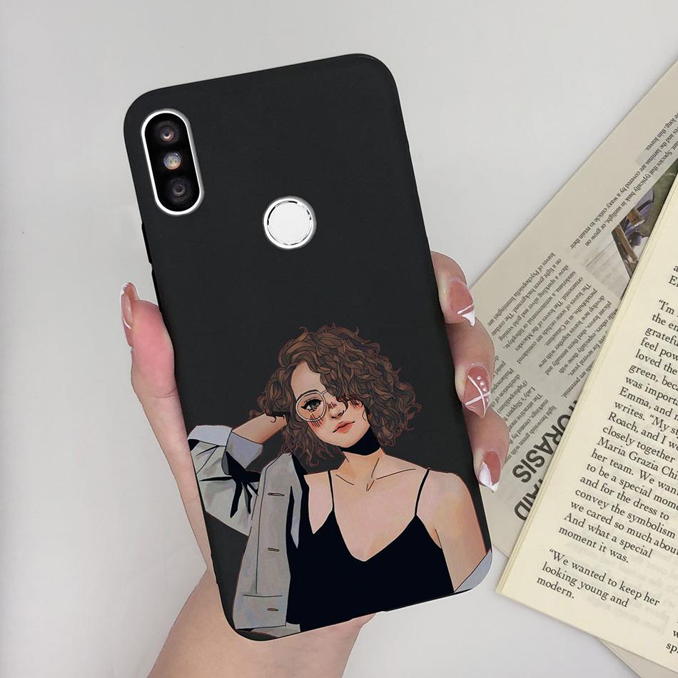 Case For Xiaomi Redmi S2 Y2 Cover Soft Matte Cute Pattern Silicone TPU Phone Case for Xiaomi RedmiS2 S 2 Y 2 Cases Back Cover