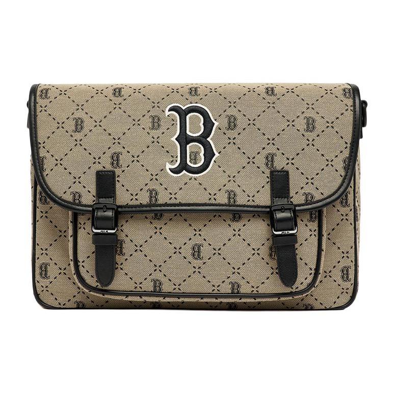 New MLB Artificial Leather, Polyester, Nylon Backpack Shoulder Bag, Crossbody Bag Regular Women's Brown 7ACRMD13N-43BGD