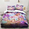Set di biancheria da letto Kawaii Anime Winx Letto a tre pezzi Singolo Doppio King Size Set di letto per adulti e bambini Set copripiumino per bambini Regalo per bambini