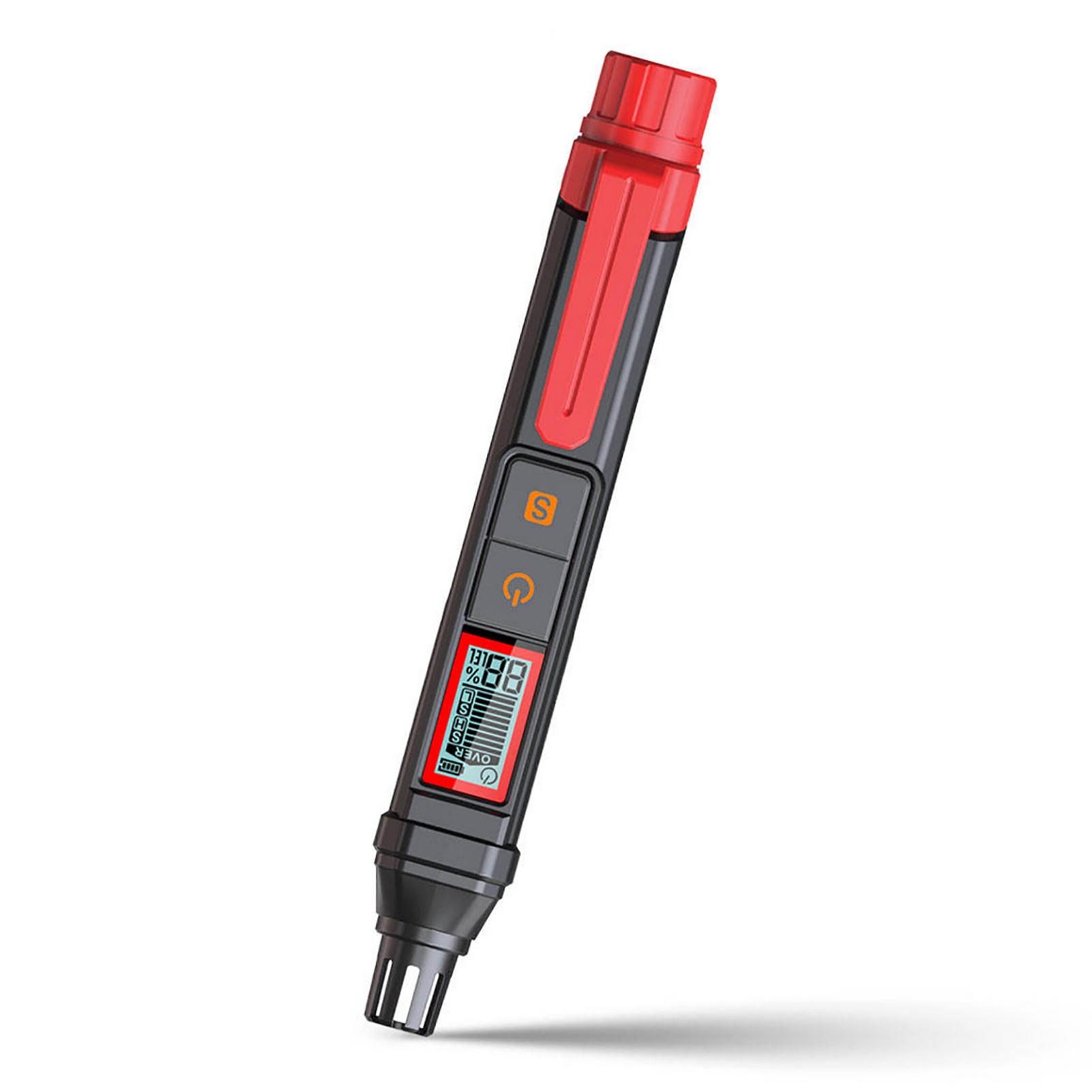 Handheld Gas Detector Portable Methane Leak Detection with Flexible Probe Real Time Color Display Visual and Audible