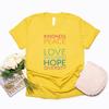 Maglietta Gentilezza Pace Amore Uguaglianza Inclusione Speranza Diversità Sii Gentile Magliette T-shirt da Donna Manica Corta L'Inclusione Conta Magliette