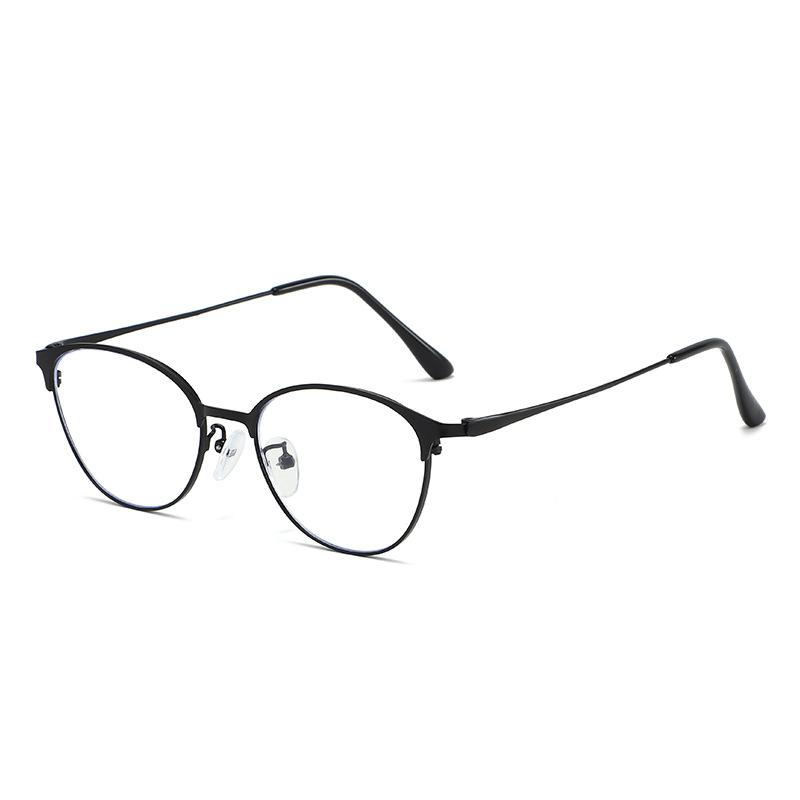 New Ultra Light Women's Plain Cat Eye Frame Ladies' Style Can Be Paired With High Height Glasses Frame Myopia Glasses 9015