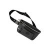 Gucci Double G Logo Zipper Canvas And Leather Trim Waist Bag Large Men Waist Bag Black 733240-92THN-1000