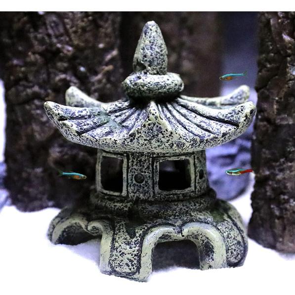 Asian Decor Pagoda Lantern Outdoor Statue,Resin Garden Accessories