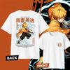 2026 Moda Demon Slayer Anime Zenitsu Agatsuma Y2k Gráfico Camiseta Cómoda Hombres Mujeres Alta Calidad Ropa de Verano Japonesa