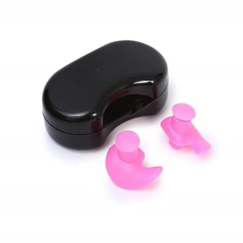 

Профессиональные беруши для плавания Мягкие и удобные Водонепроницаемые для купания Необходимое оборудование для обучения розовый