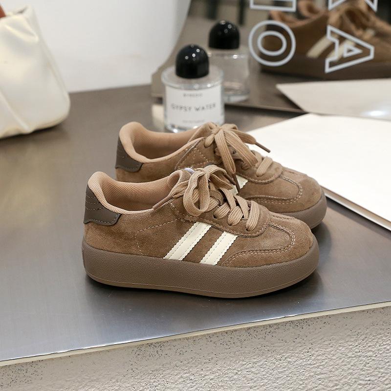 Children's Forrest Gump shoes 2025 new popular girls platform German training shoes medium and old children's retro casual sports board shoes tide