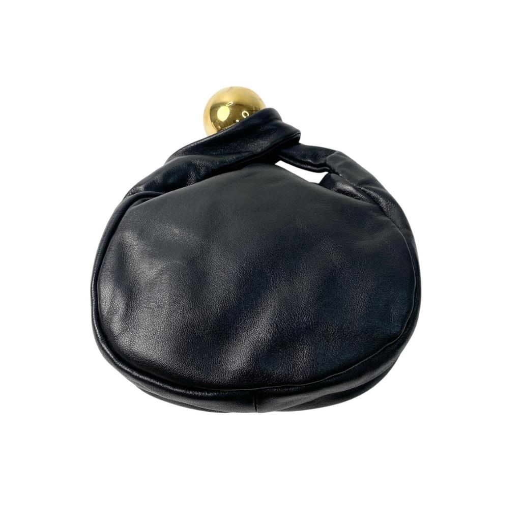 Used JIL SANDERHandbag Black/gold Leather Women