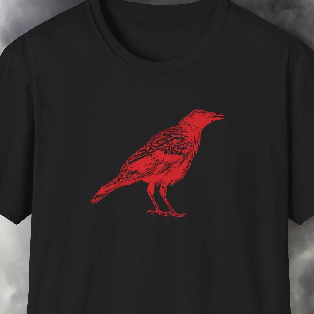 

2025 Fashion Raven Shirt Crow Shirt Witch Shirt Occult Gift Mysticism Witchcraft Horror Movie Fan Shirt Supernatural Paranormal 4XL