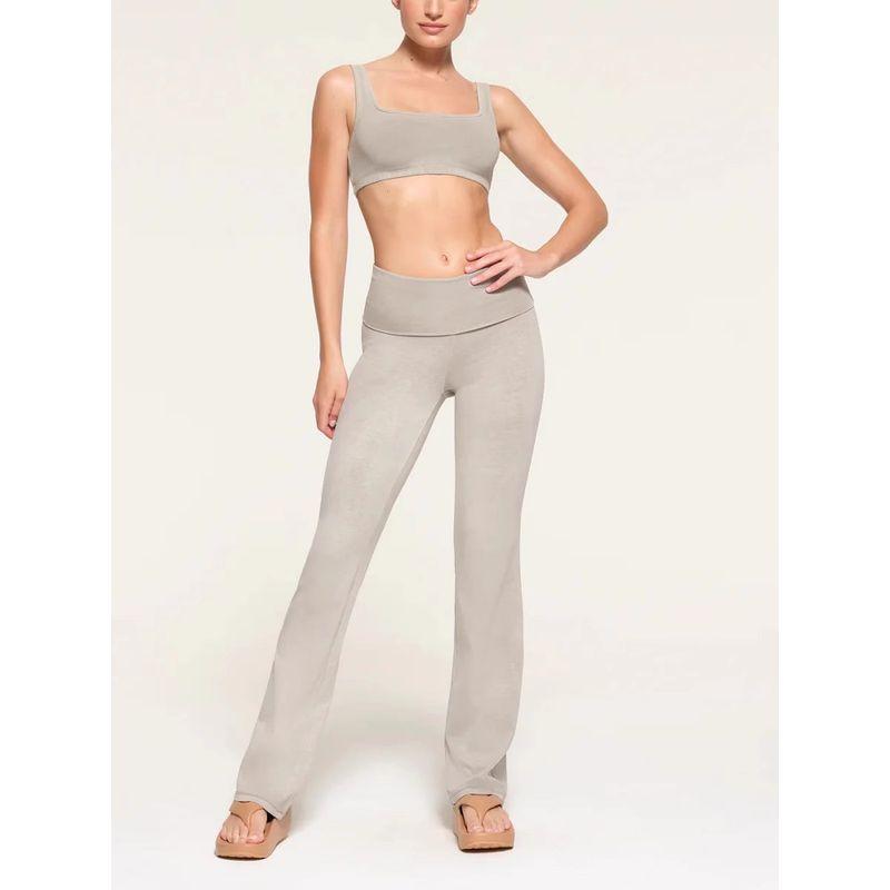 In Stock Skims American Casual Pants Women's Elastic Waist Drawstring Straight-leg Loose Slim Looking Loose Pants All-Matching Trousers