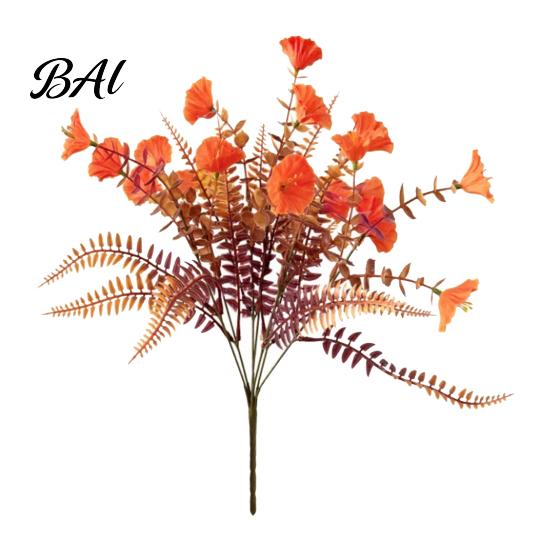 Thoughtful Gifts for Plant Lovers Artificial Eucalyptus Morning Glory Flowers, Fall Fake Flowers Outdoor Planters High Quality Silk Plants Home