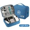 CRI1Car Logo Travel Cable Digital Electronic Storage Bag For Mercedes Benz AMG W203 W206 W220 W205 W222 W212 W201 W210 Accessories