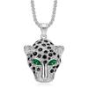 Vintage Stainless Steel Leopard Head Pendant Necklace Gothic Hip Hop Classic Animal Necklaces for Men Fashion Party Jewelry Gift