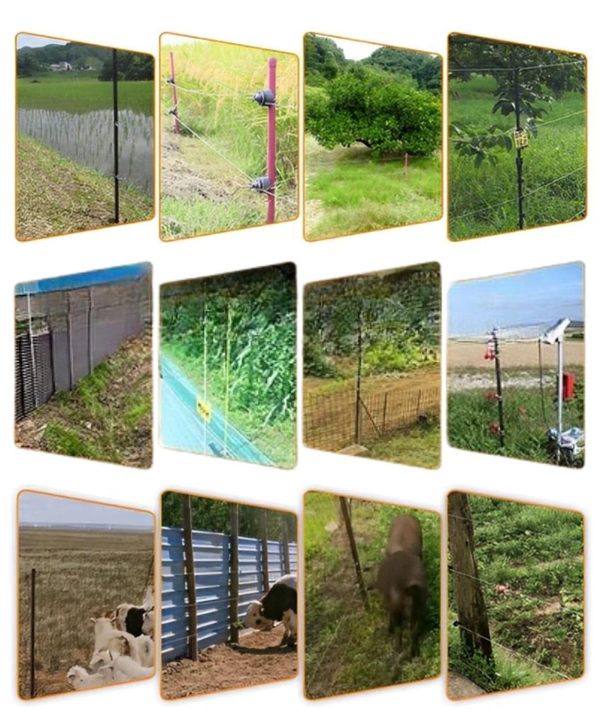 Leap Raupe Electric Fence Gate Clips, Electric Fence Gate Grip Handles, Gate Handles, Electric Fence Handle Grips, 23cm, 5-Piece Set, Black, B