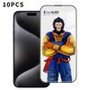 10pcs Armor Super-Strong 3D Curved 120C Anti-Static High-Aluminum Screen-Printed HD Tempered Glass Film