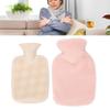 PVC Hot Water Bag with Soft Plush Cover Leakproof Winter Warm Bed Warmer Water Bag 1000ml