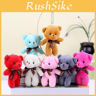 Sweet Teddy Bear Plush Keychain Soft Stuffed Animal Doll Perfect Creative Gift