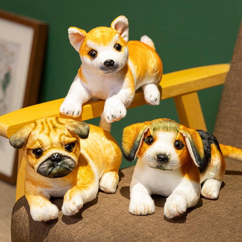 Niedlicher Simulationswelpe Dalmatinerpuppe Plüschtier Husky Shar Pei Hundepuppe Kinderspielpuppe