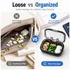 Travel Pill Storage Case Mini Waterproof Medicine Organizer with Separate Compartments for Home Office Outdoor and Vacation Use