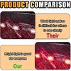 Car Trailer Tail Light Bar, 3-Light 9 LED Gap Identification Marker Light Strip With Stainless Steel Bracket, Identification Marker Light With Black