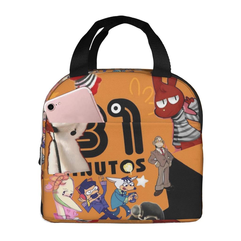 31 Minutos Comedy Thermal Insulated Lunch Bag for Work Portable Food Bag Cooler Thermal Lunch Boxes