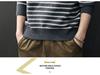 2025 Men's Striped Heavy Gauge Sweater: Autumn/Winter Long Sleeve Knit Base Layer