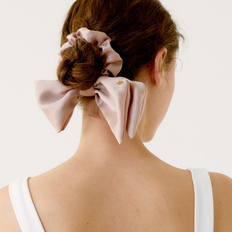 

Жан Поль Кларисс Несбалансированная резинка-скранчи с лентой JP-23-331S black