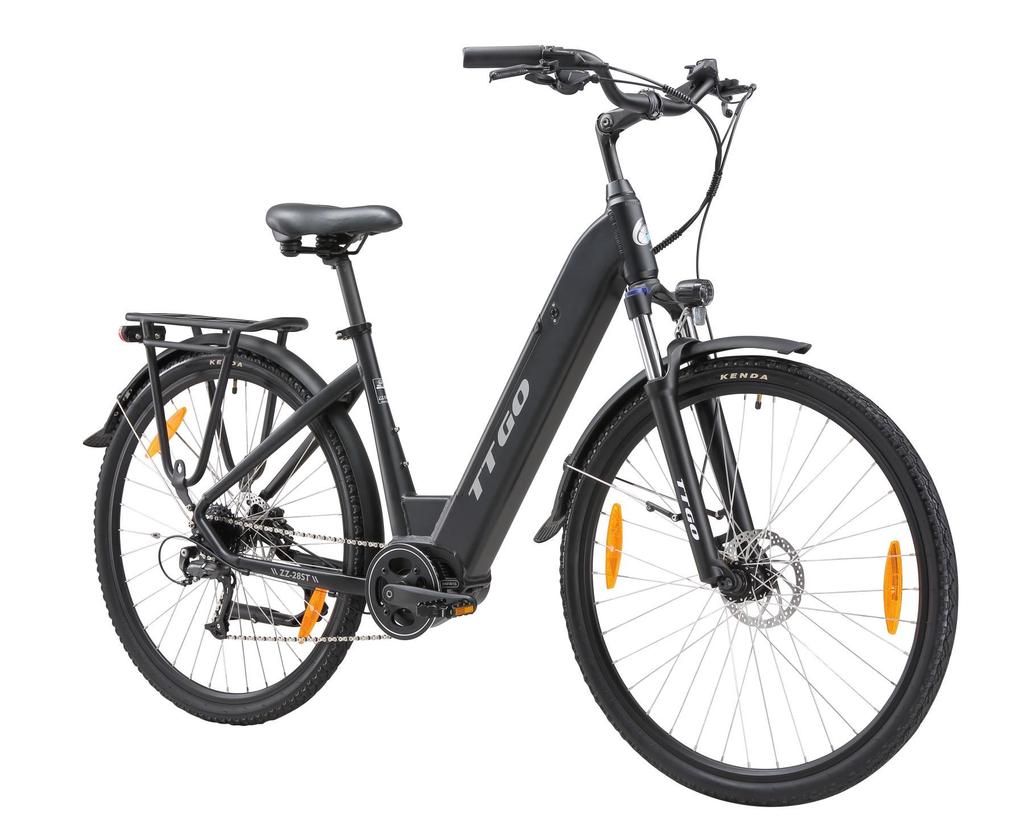 TTGO ZZ-28ST Electric Bike 250W Mid Drive Motor 36V20Ah Battery 700C*45C Tire 25km/h Max Speed 110-130km Max Range Shimano 9-Speed
