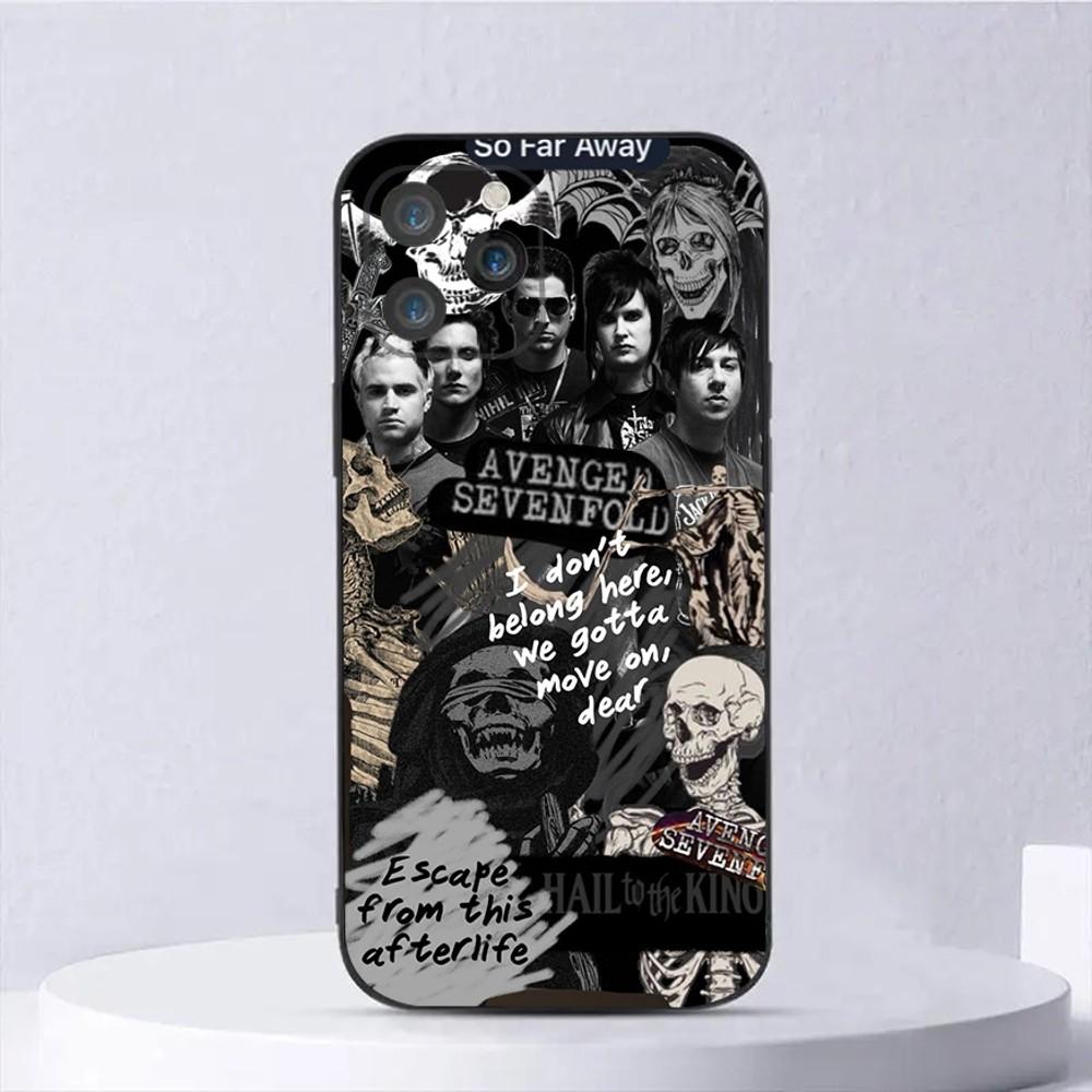 

Avenged Sevenfold Rock Band Phone Case For iPhone 15,14,13,12,11,Plus,Pro Max,XS,X,XR,SE,Mini,8,7 Soft Silicone Black Cover iPhone13PROMAX