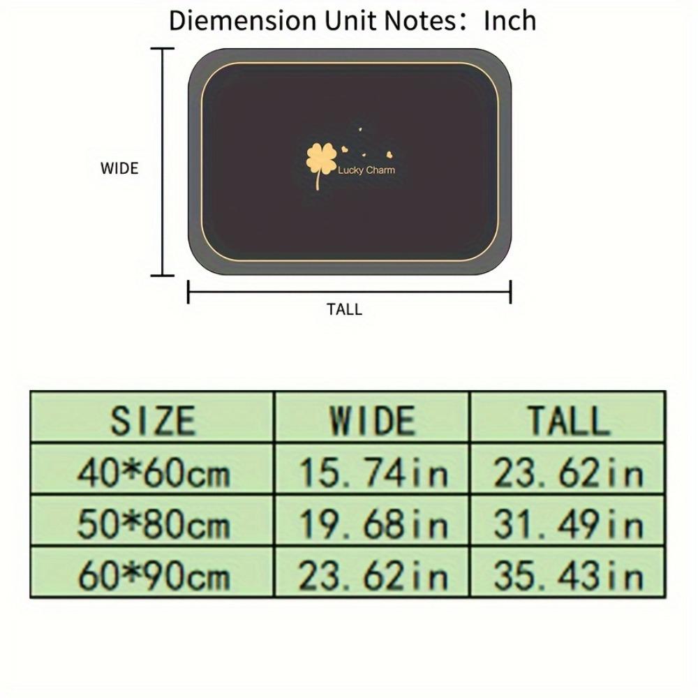 50*80 Diatomitové rychleschnoucí koupelnové předložky - Protiskluzový absorpční koberec s geometrickým vzorem pro sprchové kabiny a vstupní předložky do koupelny