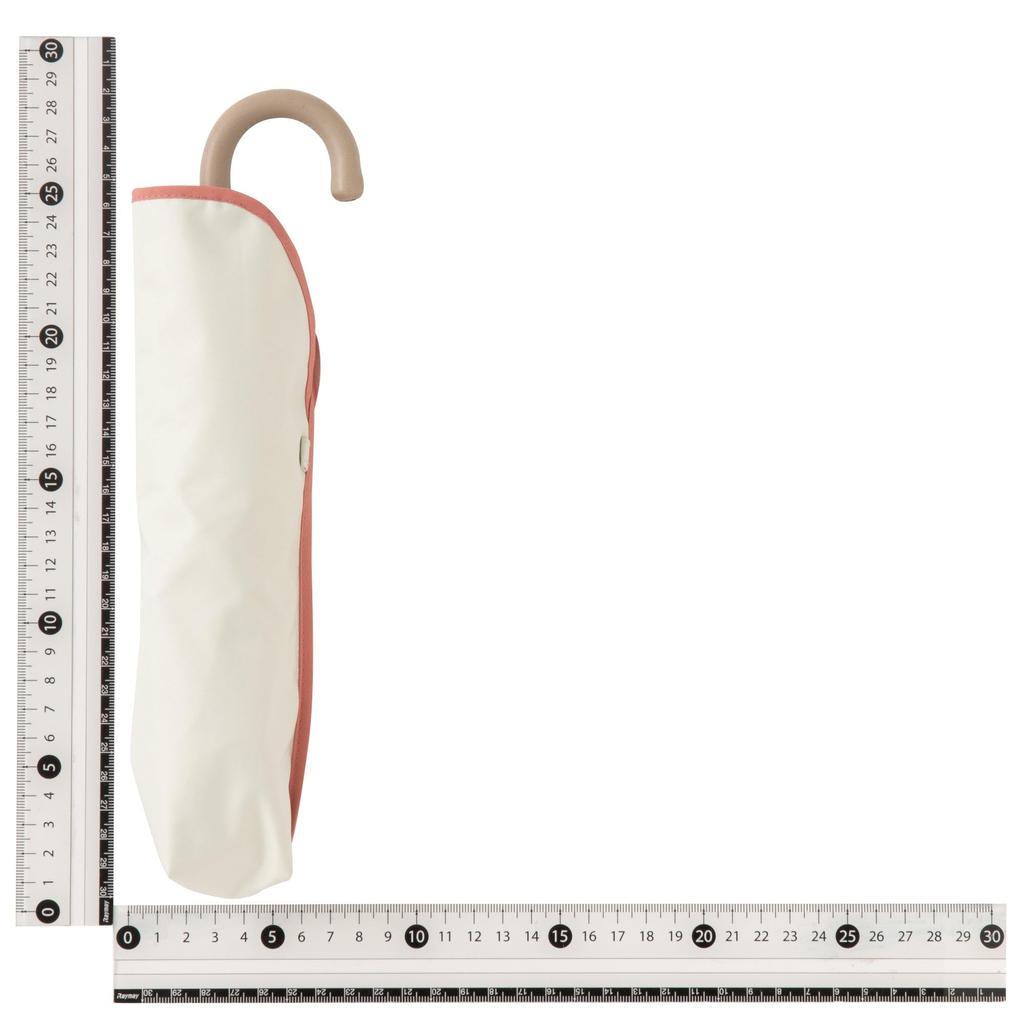 Francfranc Piping Folding White Rain or Two-Color Umbrella, 47cm, (For Shine)