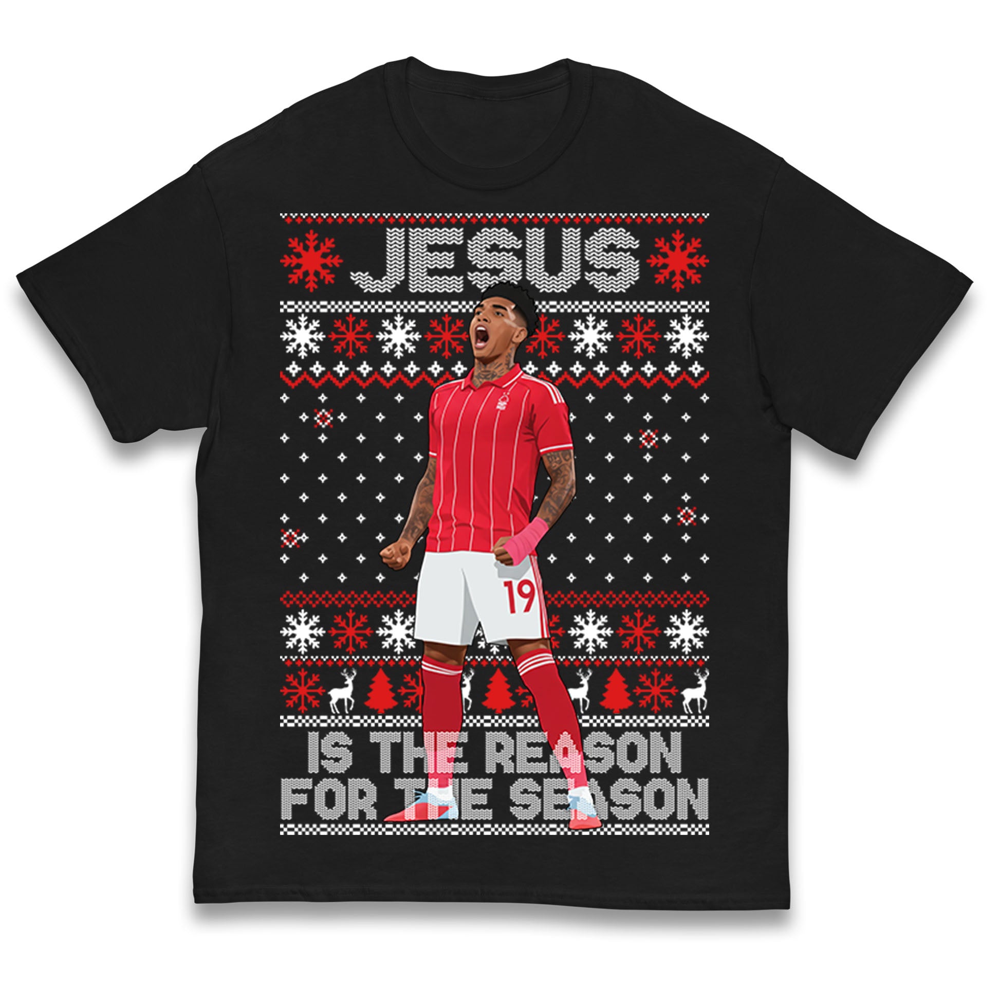 Jesus Is The Reason For The Season Nottm Forest Christmas Kids T Shirt 110