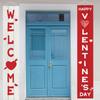 Valentine's Day Porch Banner Set Romantic Couplet Door Decoration