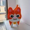 New Orange Blossom Cat Cute Pet Micro Diamond Building Block Desktop Home Decoration Children's Toys Kids Birthday Gifts