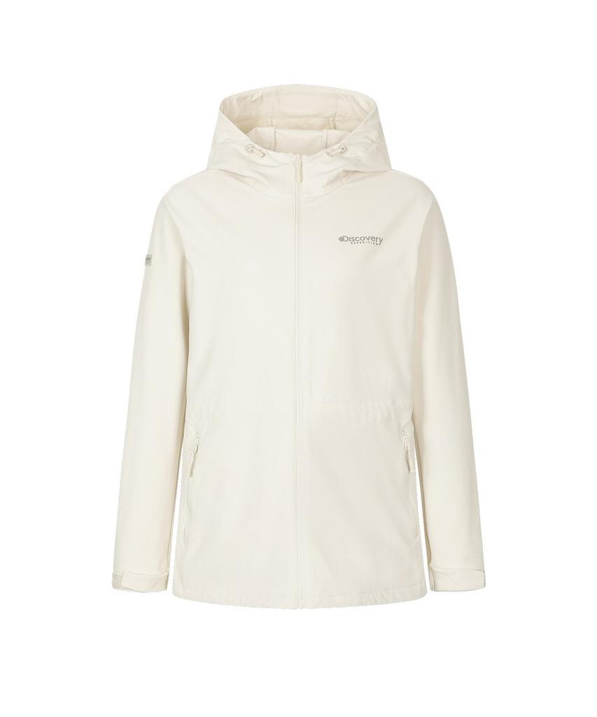 Discovery Expedition Women'S Essential Hooded Softshell Jacket (L/Cream)