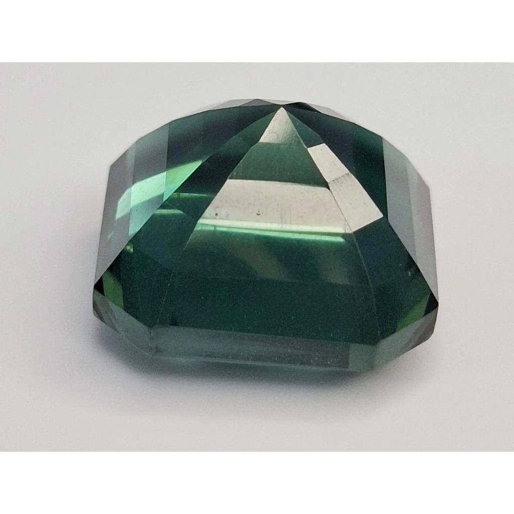 Natural Green Sapphire Asscher Cut 13-15 Ct Stunning Certified Loose Gemstone